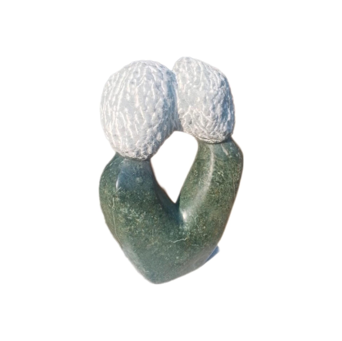 SHONA STONE SCULPTURE, decorative statue, abstract statue, green Opal , home decor statue, african statue, carving stone