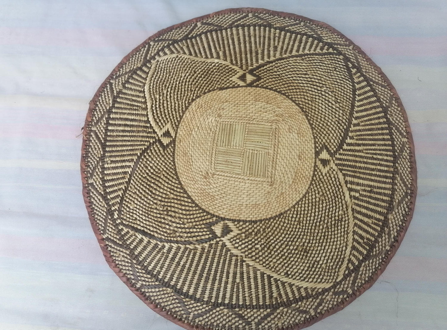 Authentic Binga Basket Set - Handwoven African Wall Decor, Set of 5