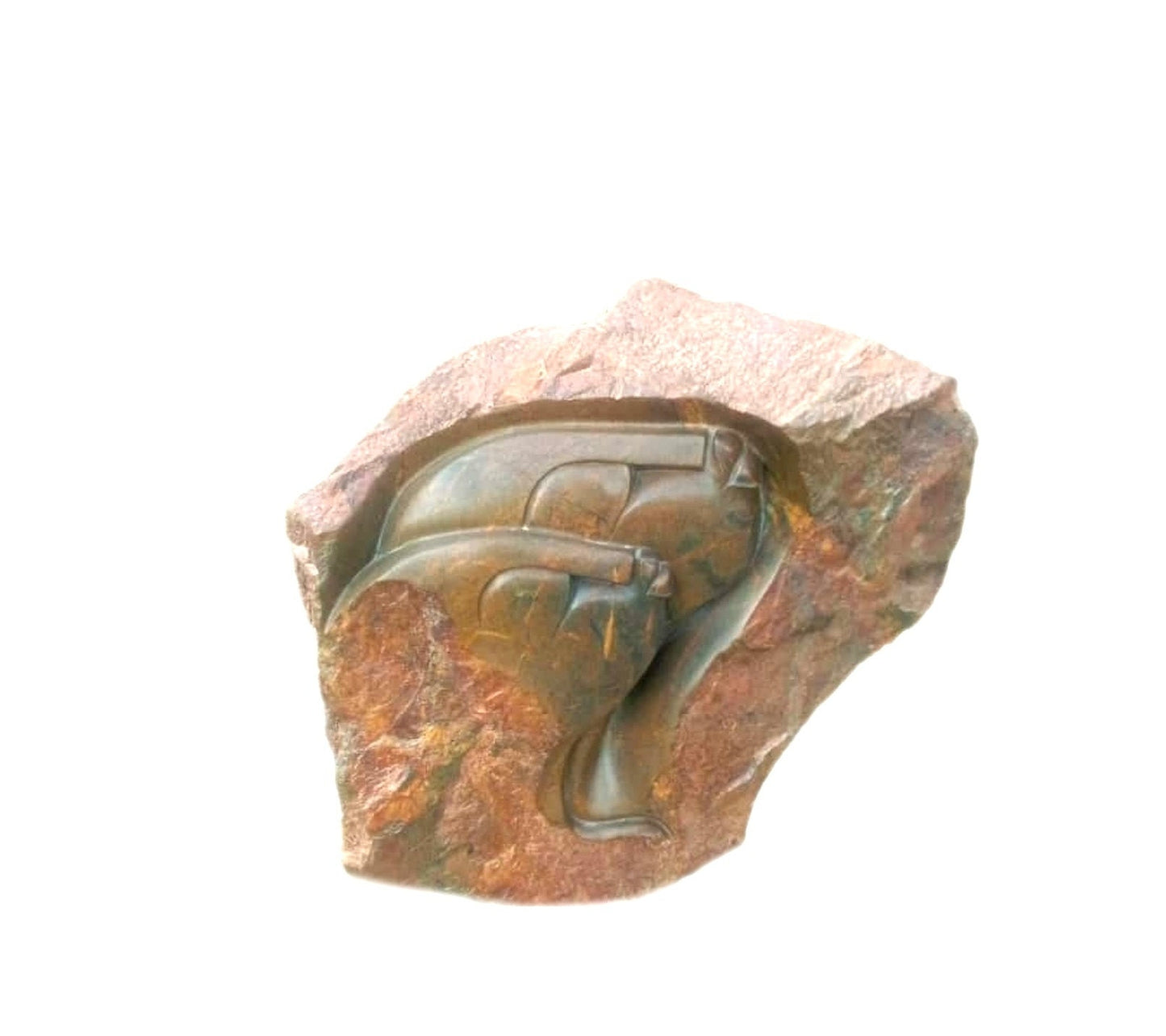 SHONA STONE SCULPTURE, abstract statue, opal stone , home decor statue, african statue, carving stone