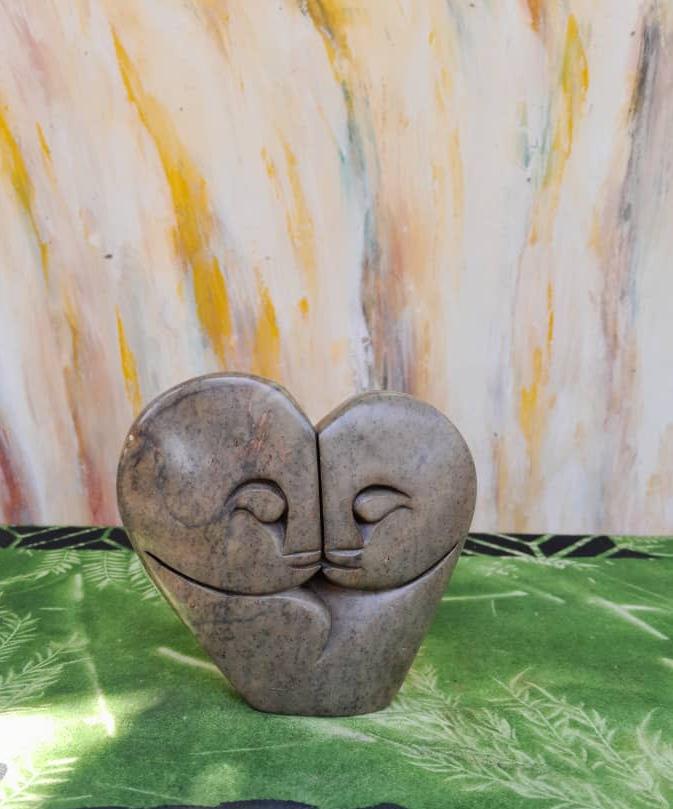 Shona stone sculpture - handmade gift, serpentine Statue, Home Decor Statues, African Stone Statues, Stone Sculpture Statue