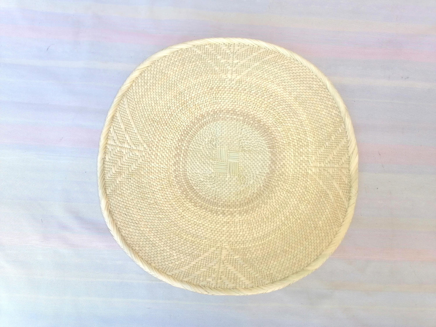 Authentisches Binga-Korbset - handgewebte afrikanische Wanddekoration, 5er-Set