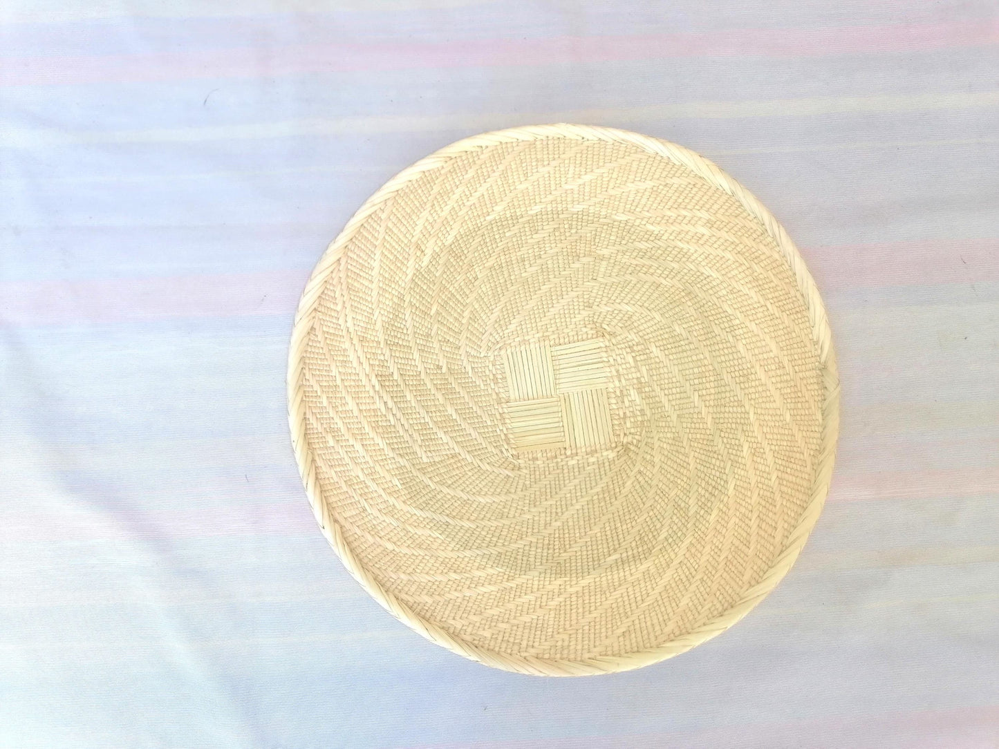 Authentisches Binga-Korbset - handgewebte afrikanische Wanddekoration, 5er-Set