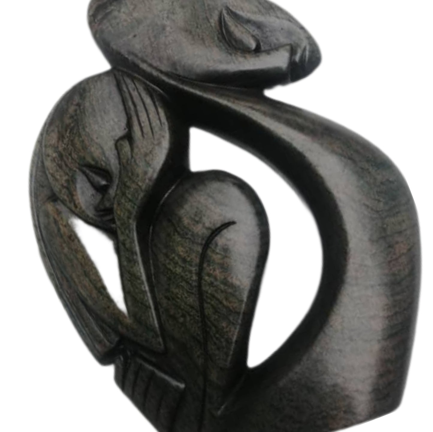 SHONA STONE SCULPTURE, abstract statue , golden serpentine stone, home decor statue, african statue, carving stone