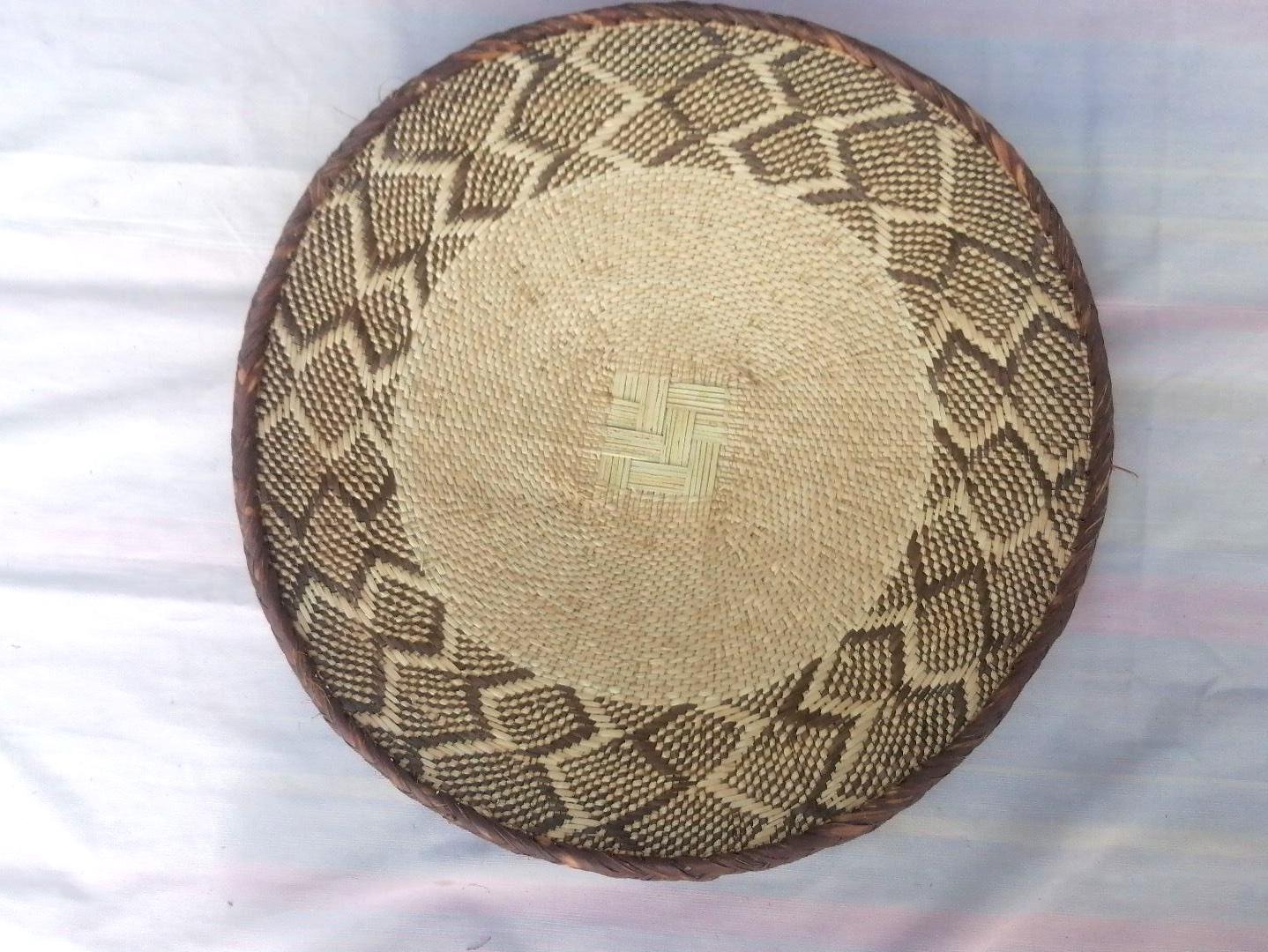 Authentic Binga Basket Set - Handwoven African Wall Decor, Set of 5