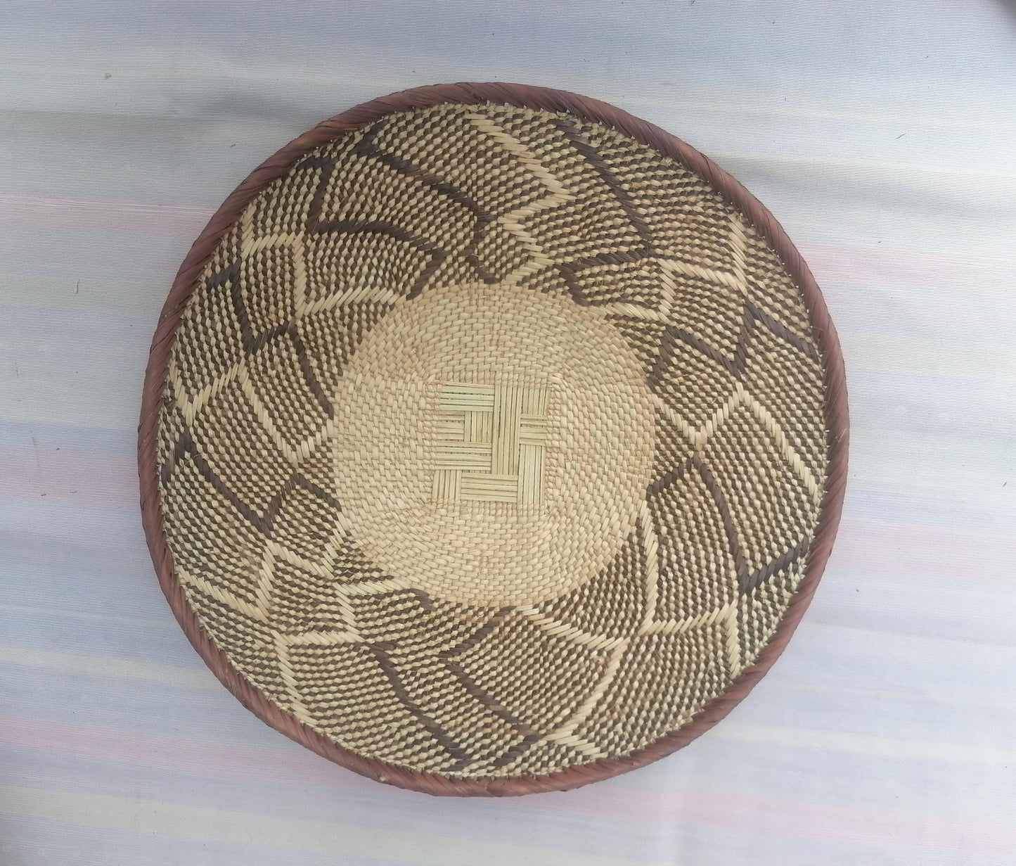 Authentic Binga Basket Set - Handwoven African Wall Decor, Set of 5