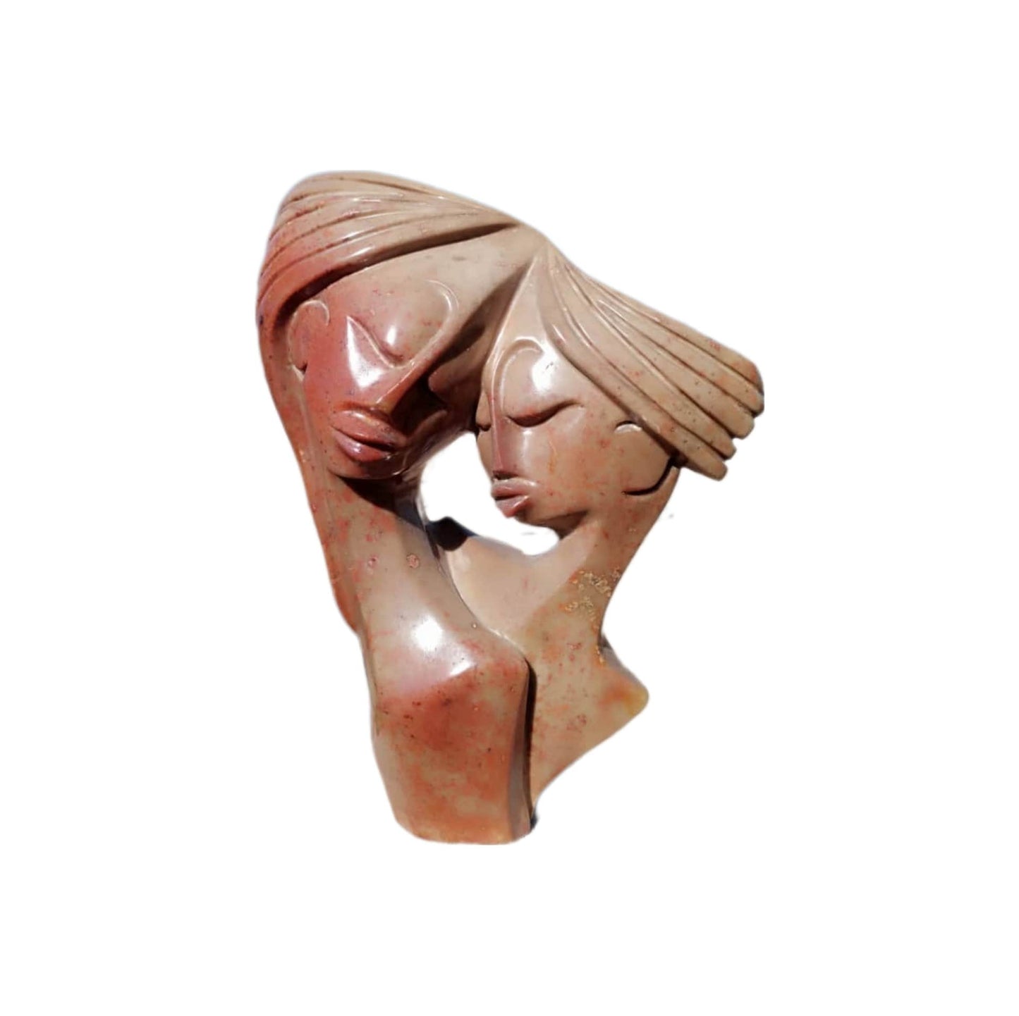 SHONA STONE SCULPTURE, abstract statue, white opal stone , home decor statue, african statue, carving stone