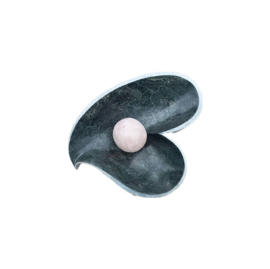 Handcrafted Shona Stone, Heart Bowls - Unique African Decor STONE BOWLS , crystal holder, heart shaped bowl , candy dish bowl