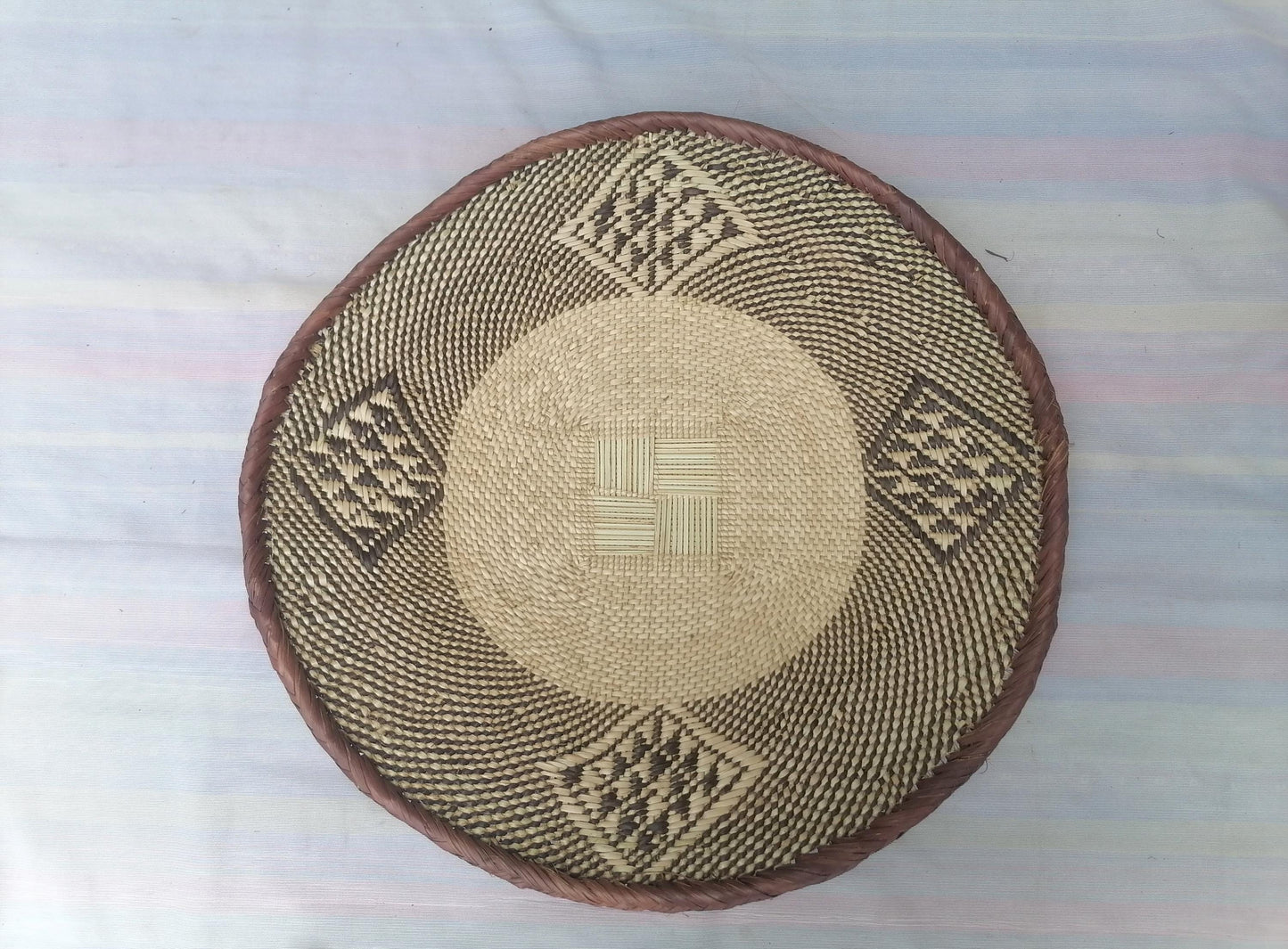 Authentic Binga Basket Set - Handwoven African Wall Decor, Set of 5