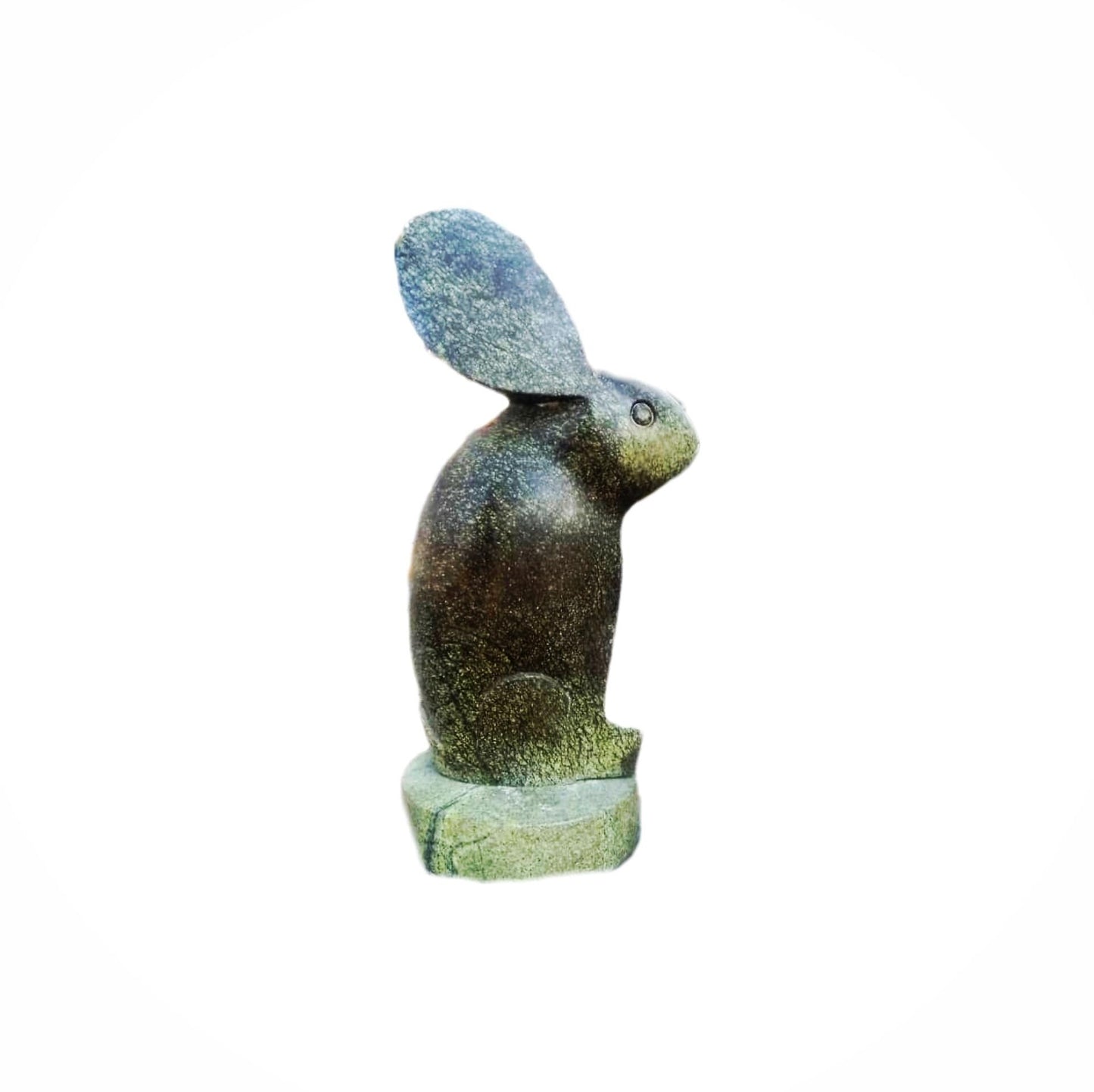 SHONA STONE SCULPTURE, decorative statue, abstract statue, green Opal  , home decor statue, african statue, carving stone