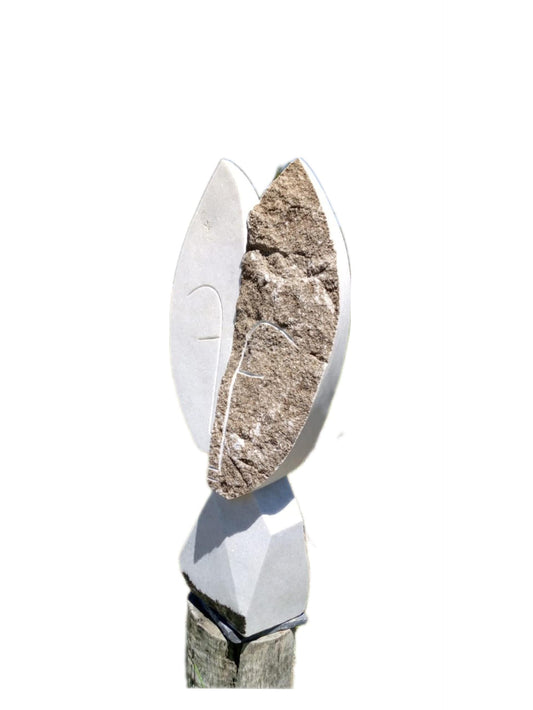 SHONA STONE SCULPTURE, abstract statue, dolomite stone,  home decor statue, african statue, carving stone