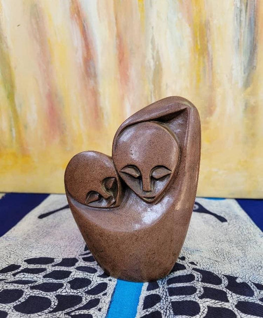 Shona stone sculpture - handmade gift, serpentine Statue, Home Decor Statues, African Stone Statues, Stone Sculpture Statue
