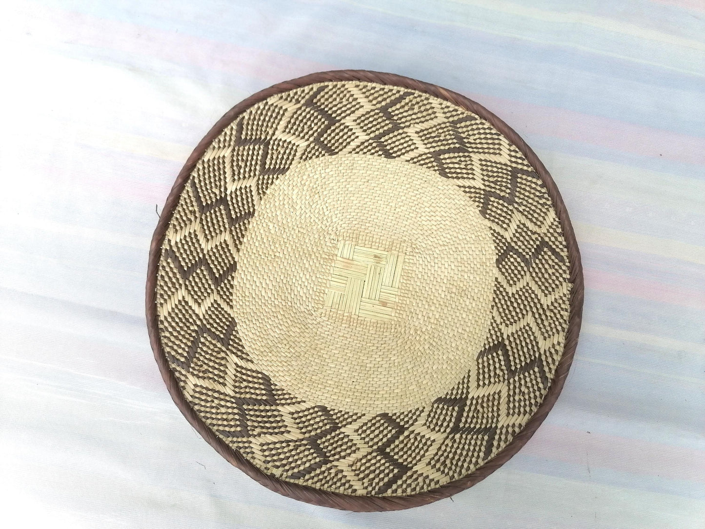 5 BINGA BASKET SET,  Coastal décor, boho style , wall basket set,  wall hanging decor , african  wall decor,  African Tonga baskets