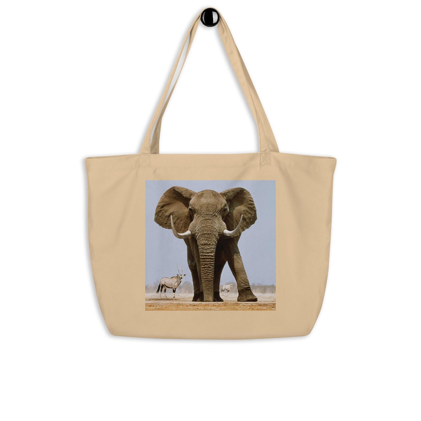 Eco-friendly, African Wildlife Tote Bag - Organic Cotton Grocery Bag