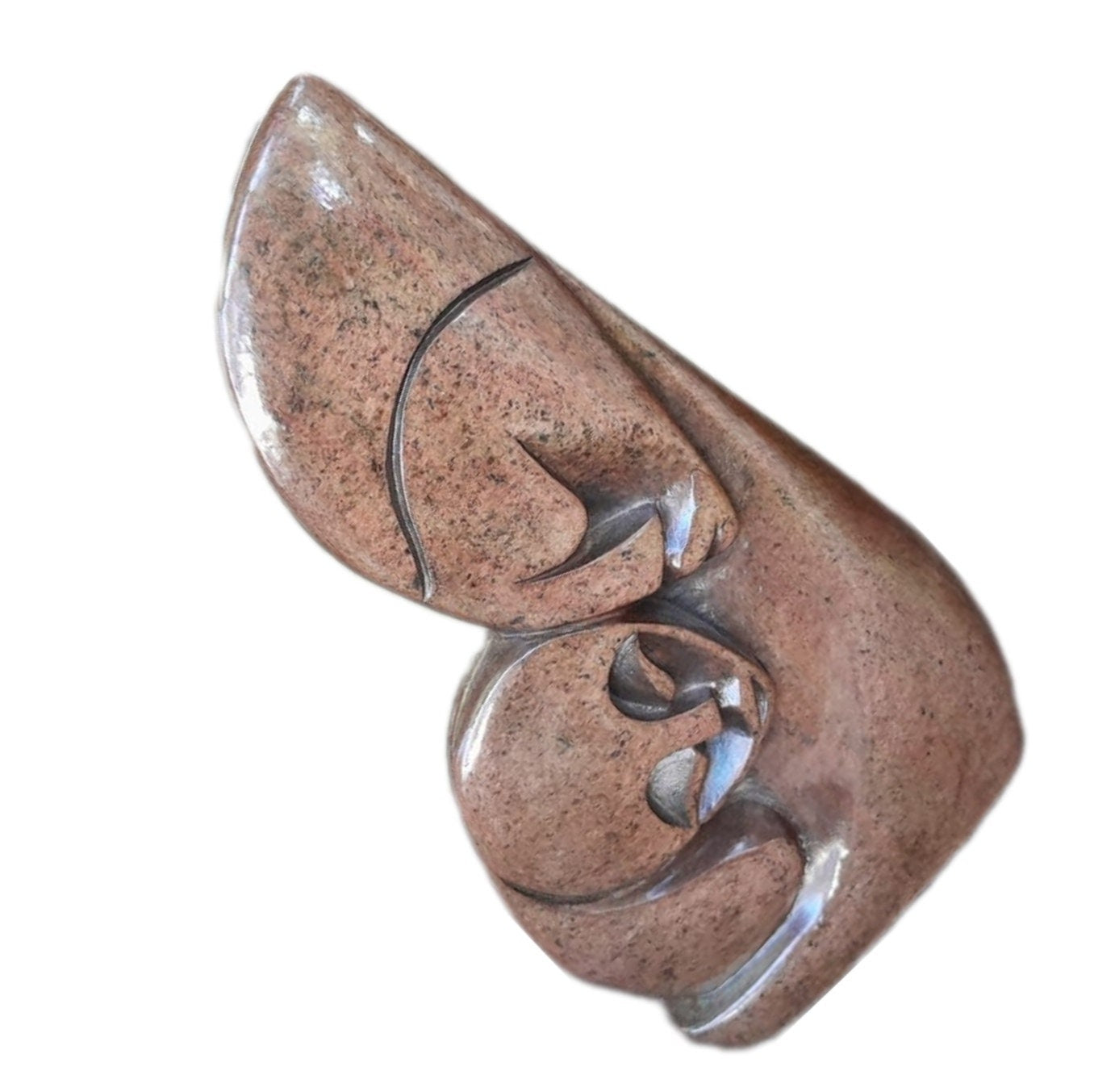 SHONA STONE SCULPTURE, handmade gift, abstract statue serpentine stone , home decor statue, african statue, carving stone