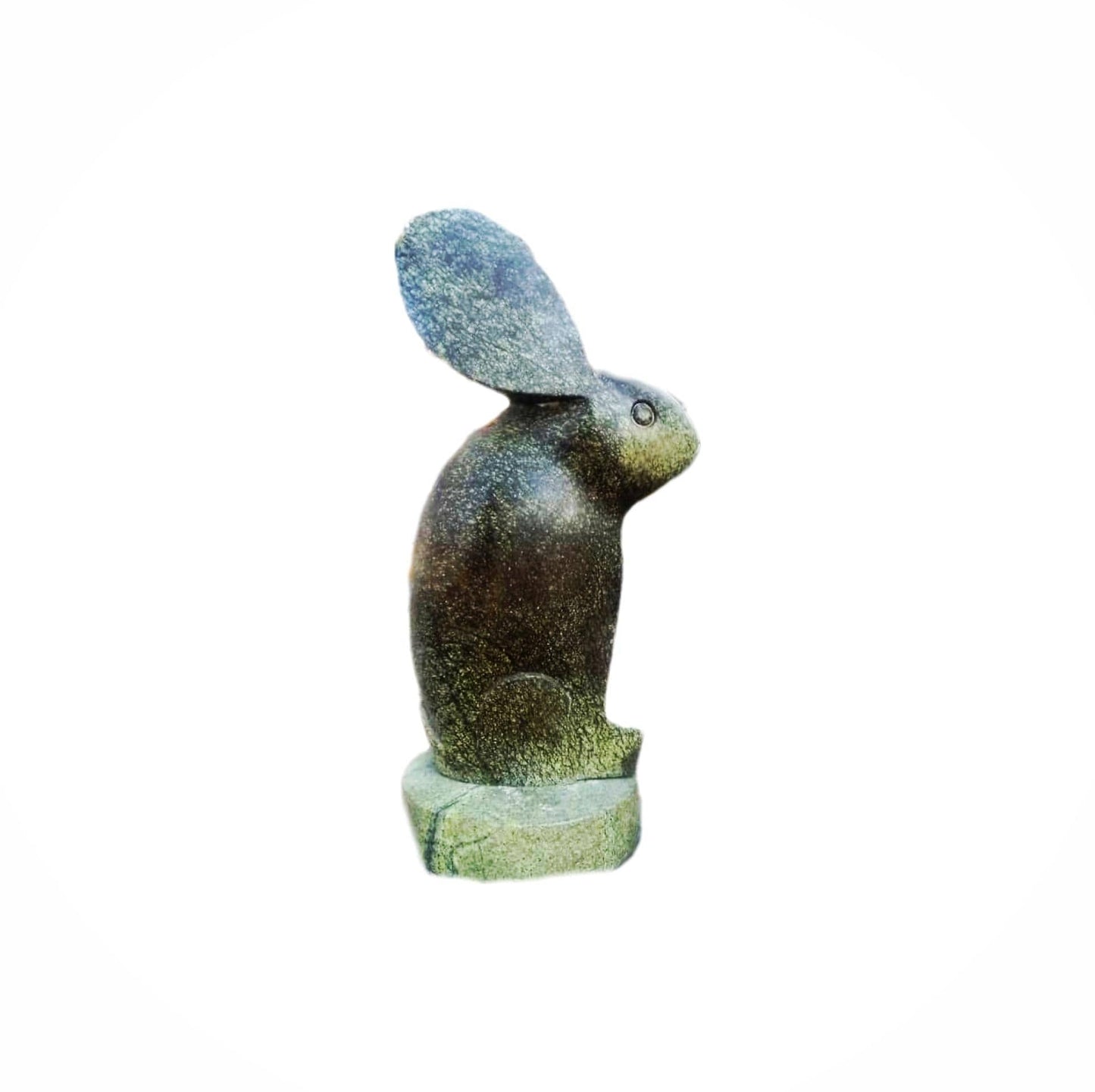 SHONA STONE SCULPTURE, decorative statue, abstract statue, green Opal  , home decor statue, african statue, carving stone