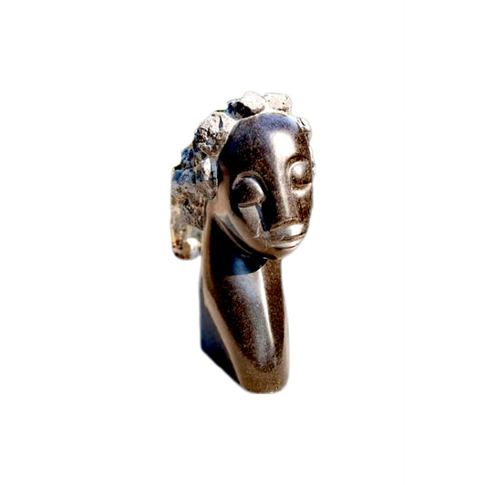 SHONA STONE SCULPTURE, abstract statue , springstone stone , home decor statue, african statue, carving stone
