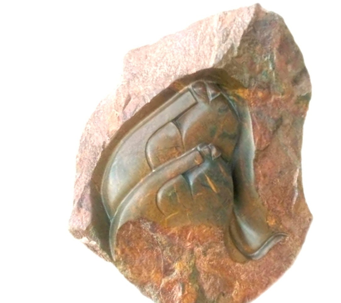SHONA STONE SCULPTURE, abstract statue,  opal stone , home decor statue, african statue, carving stone