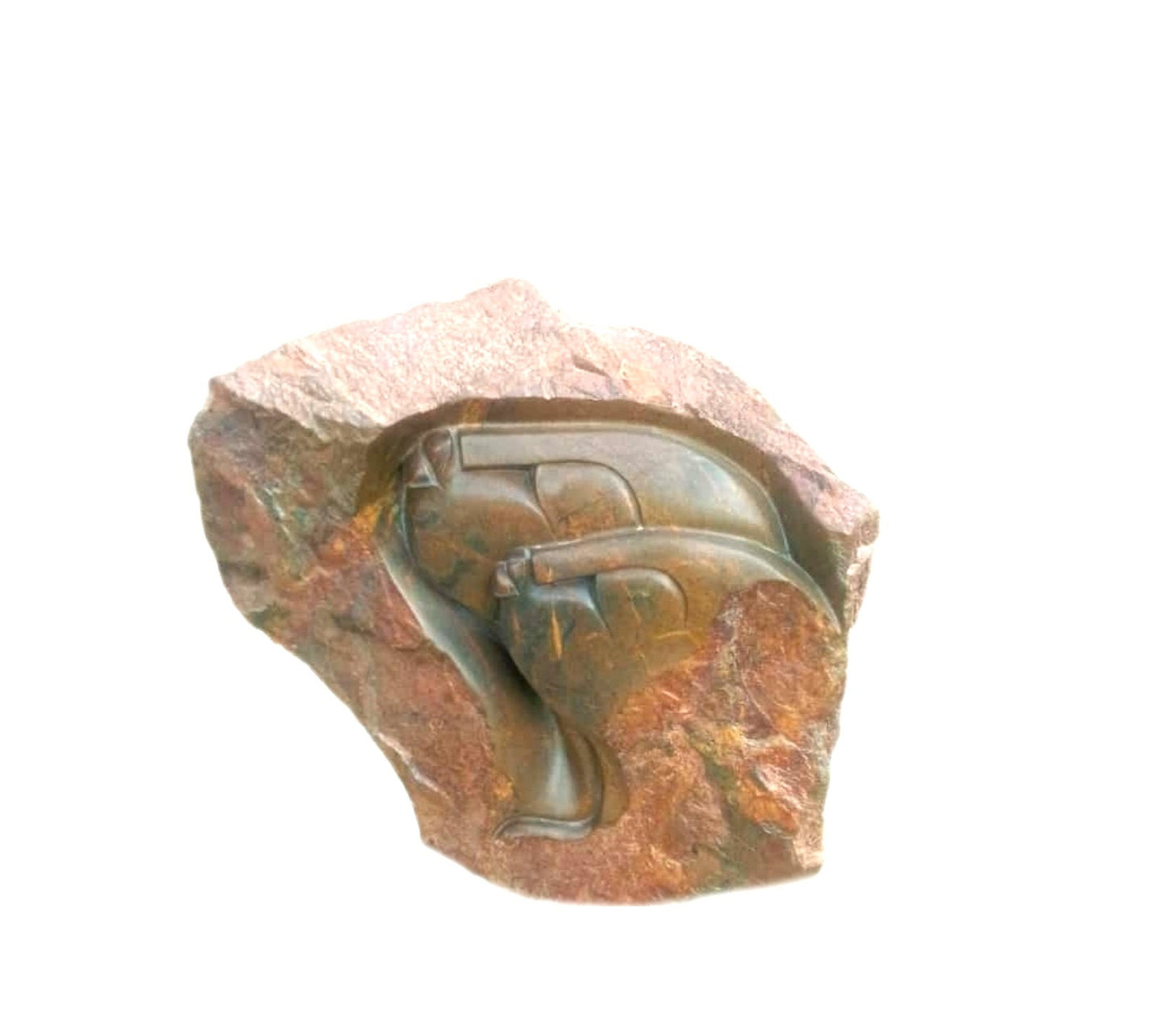 SHONA STONE SCULPTURE, abstract statue,  opal stone , home decor statue, african statue, carving stone