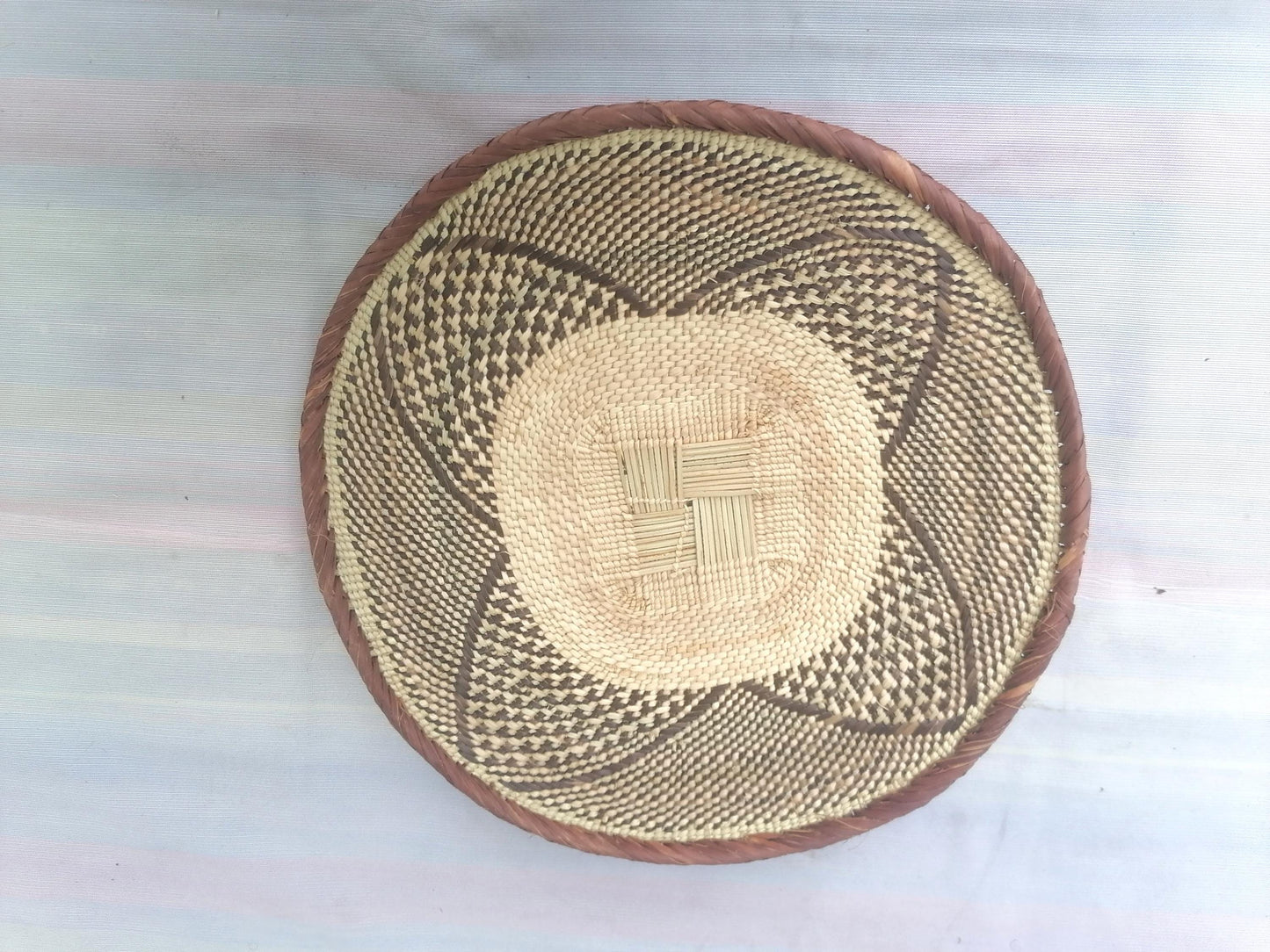 5 BINGA BASKET SET,  Coastal décor, boho style , wall basket set,  wall hanging decor , african  wall decor,  African Tonga baskets