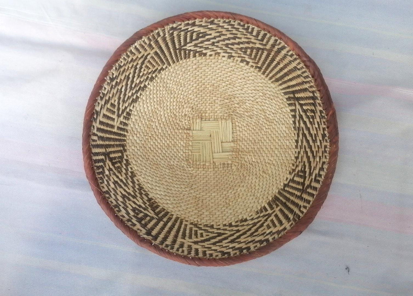 Authentic Binga Basket Set - Handwoven African Wall Decor, Set of 5