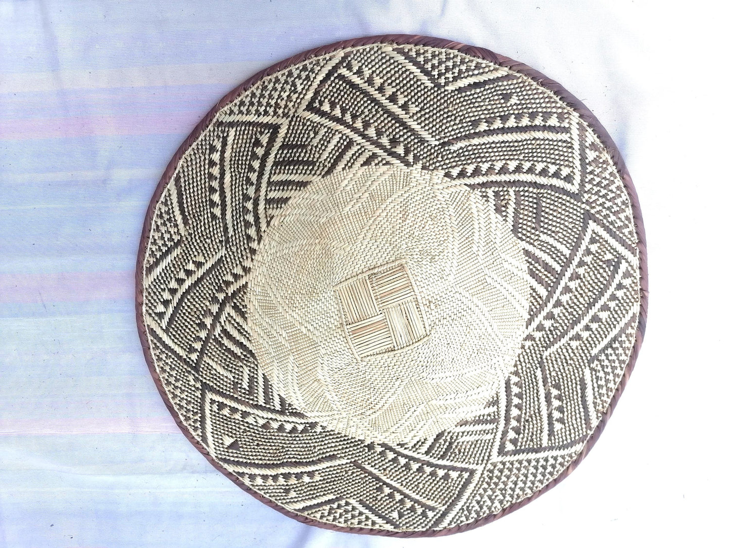 5 BINGA BASKET SET,  Coastal décor, boho style , wall basket set,  wall hanging decor , african  wall decor,  African Tonga baskets