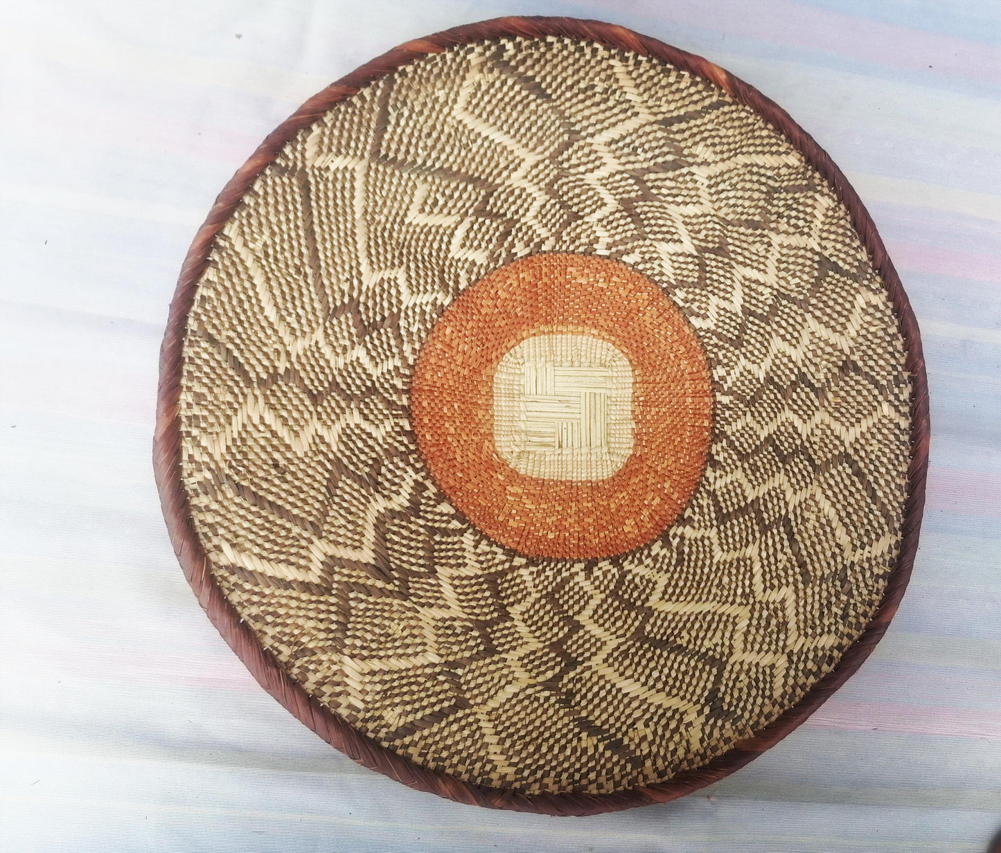 Authentic Binga Basket Set - Handwoven African Wall Decor, Set of 5