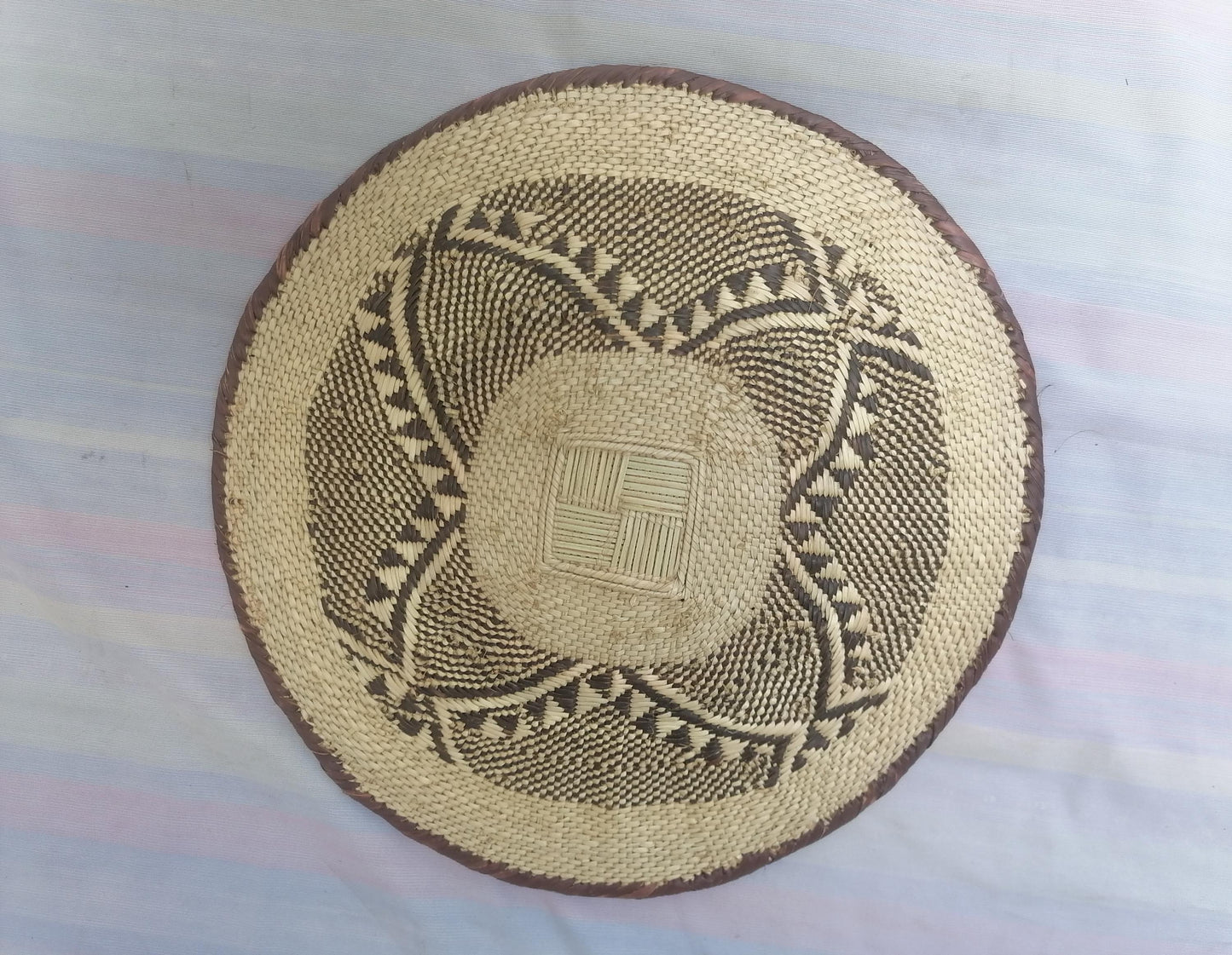 Authentic Binga Basket Set - Handwoven African Wall Decor, Set of 5
