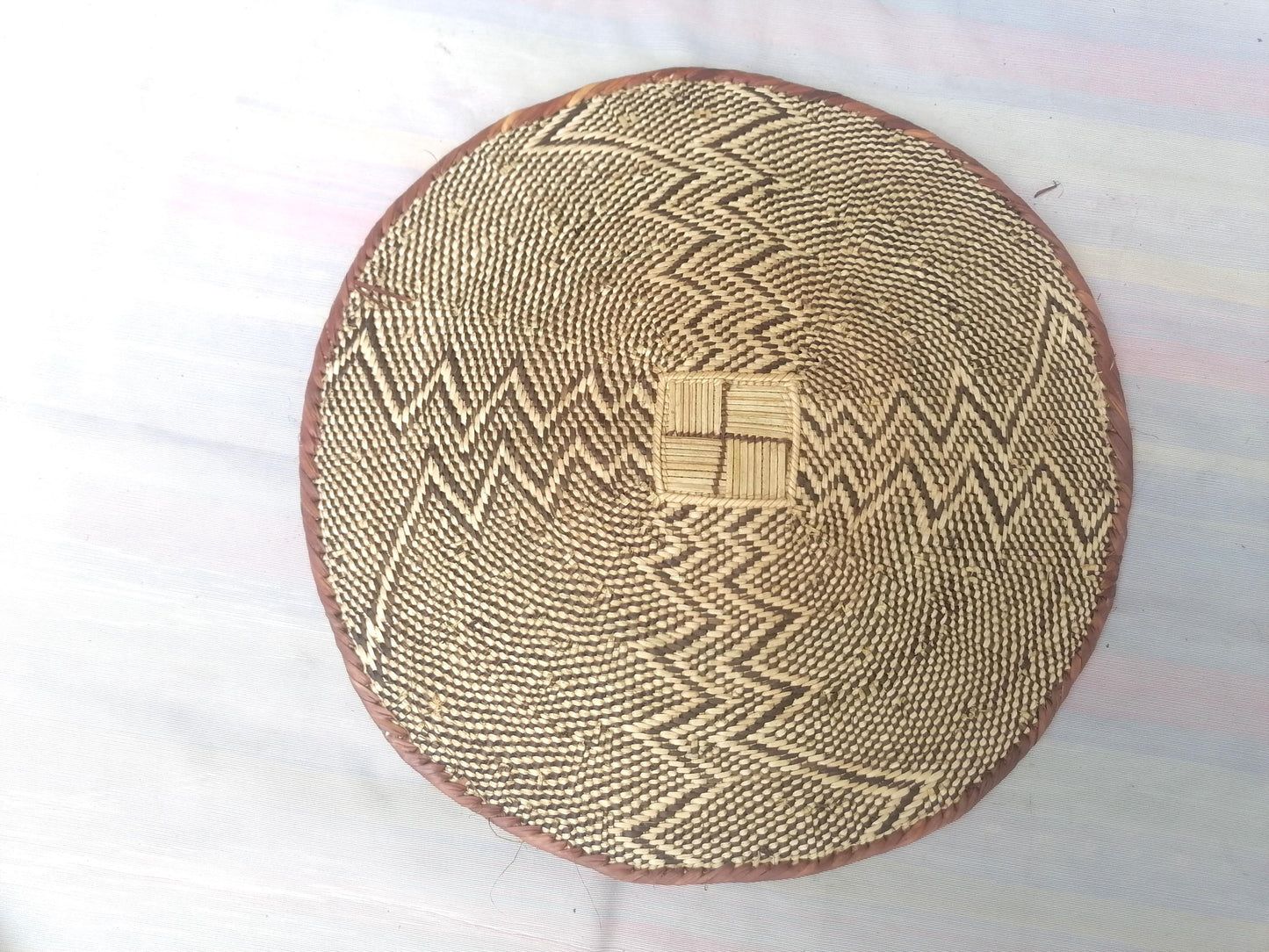 Authentic Binga Basket Set - Handwoven African Wall Decor, Set of 5