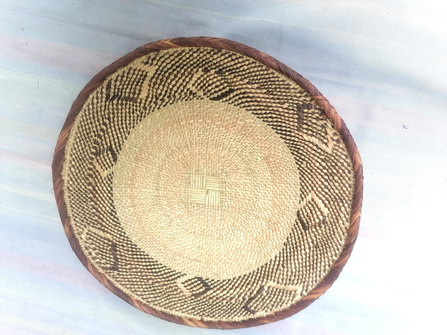 5 BINGA BASKET SET,  Coastal décor, boho style , wall basket set,  wall hanging decor , african  wall decor,  African Tonga baskets