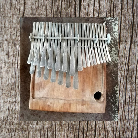 African kalimba mbira  , 24 keys dongonda , in F tune, made to order, mbira batik bag option