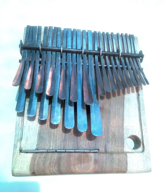 African kalimba bass instrument, 24  key, thumb pianoafrican instrument, made to order, with pick up, inspired by vintage  kalimba bass