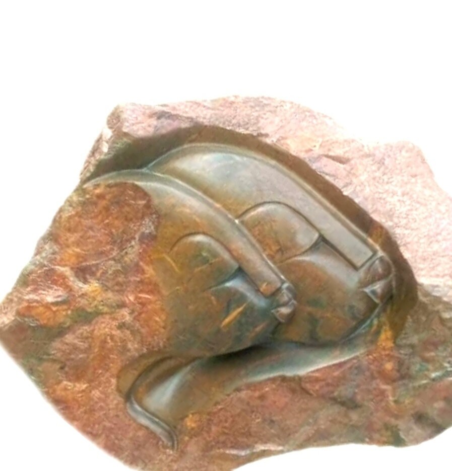 SHONA STONE SCULPTURE, abstract statue,  opal stone , home decor statue, african statue, carving stone