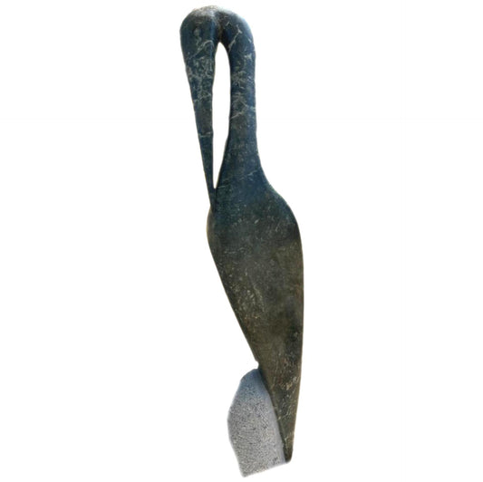 Shona stone sculpture - handmade gift, Home Decor Statue, green Opal stone, African Stone Statue, Stone Sculpture Statue