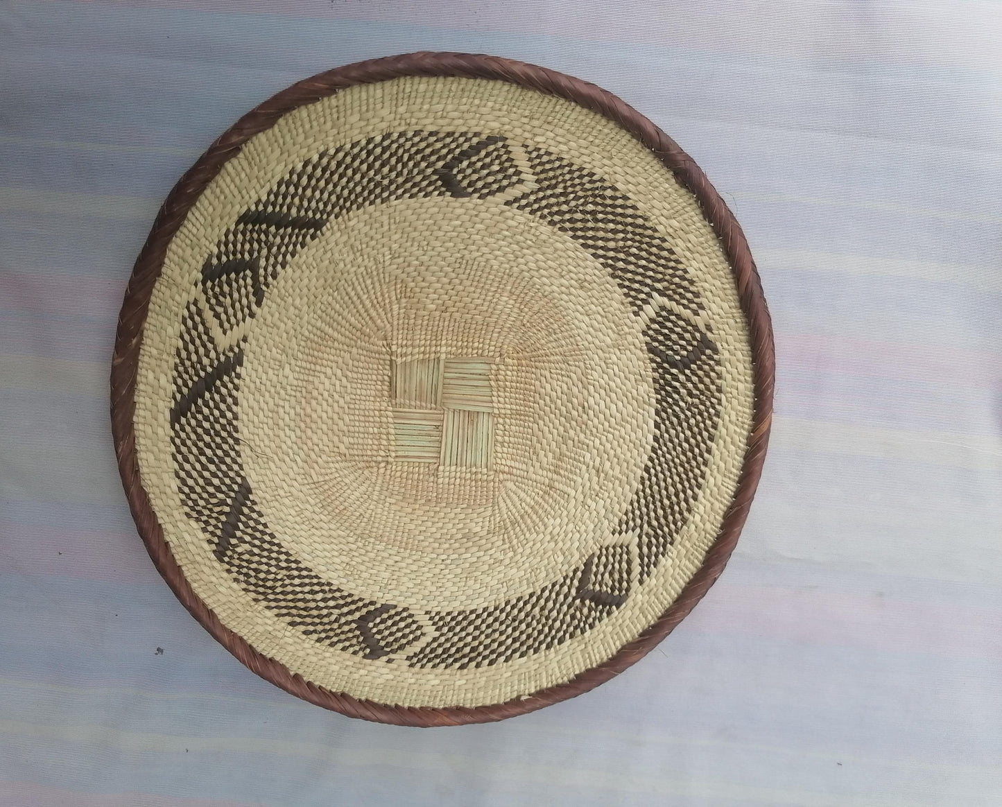 5 BINGA BASKET SET,  Coastal décor, boho style , wall basket set,  wall hanging decor , african  wall decor,  African Tonga baskets