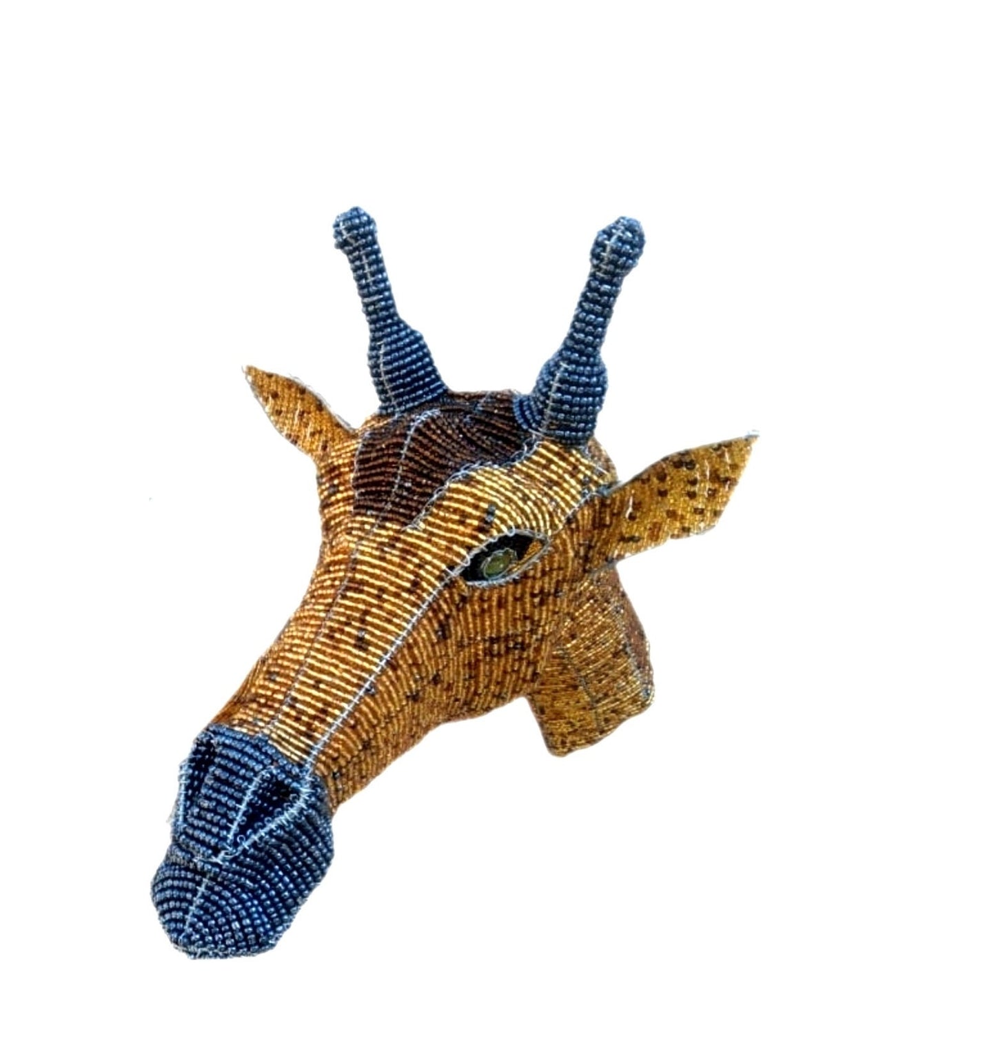 BEADED GIRAFFE ART |African Animals | Wall Decor hanging | Bead and Wire giraffe , Unique home décor, rustic home decor