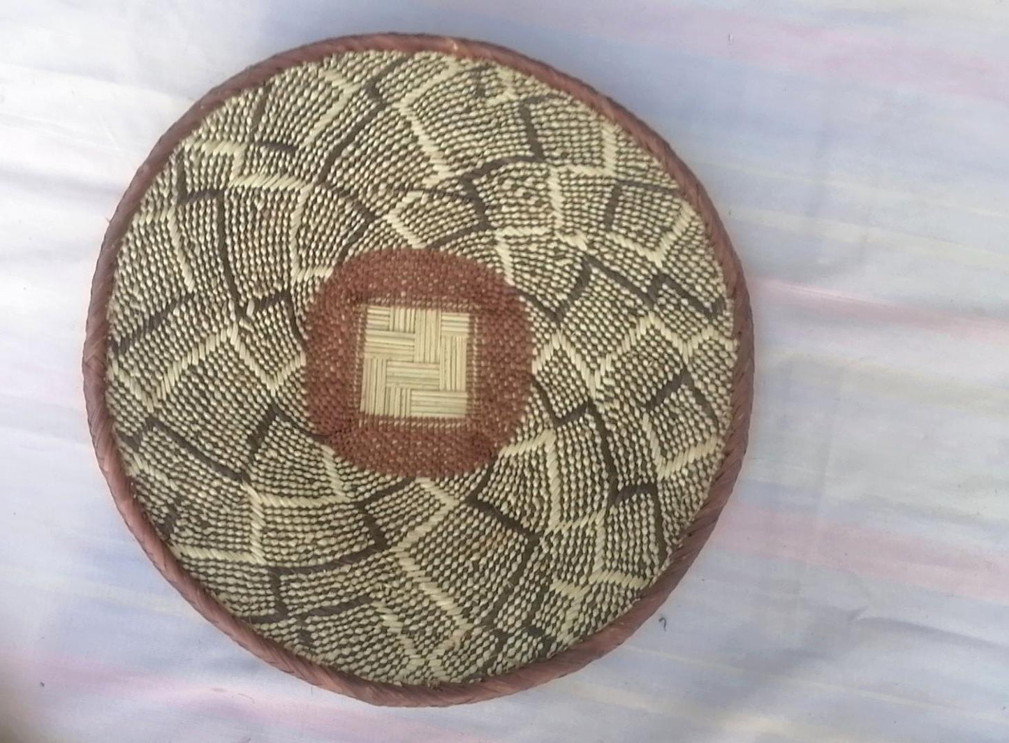 Authentic Binga Basket Set - Handwoven African Wall Decor, Set of 5