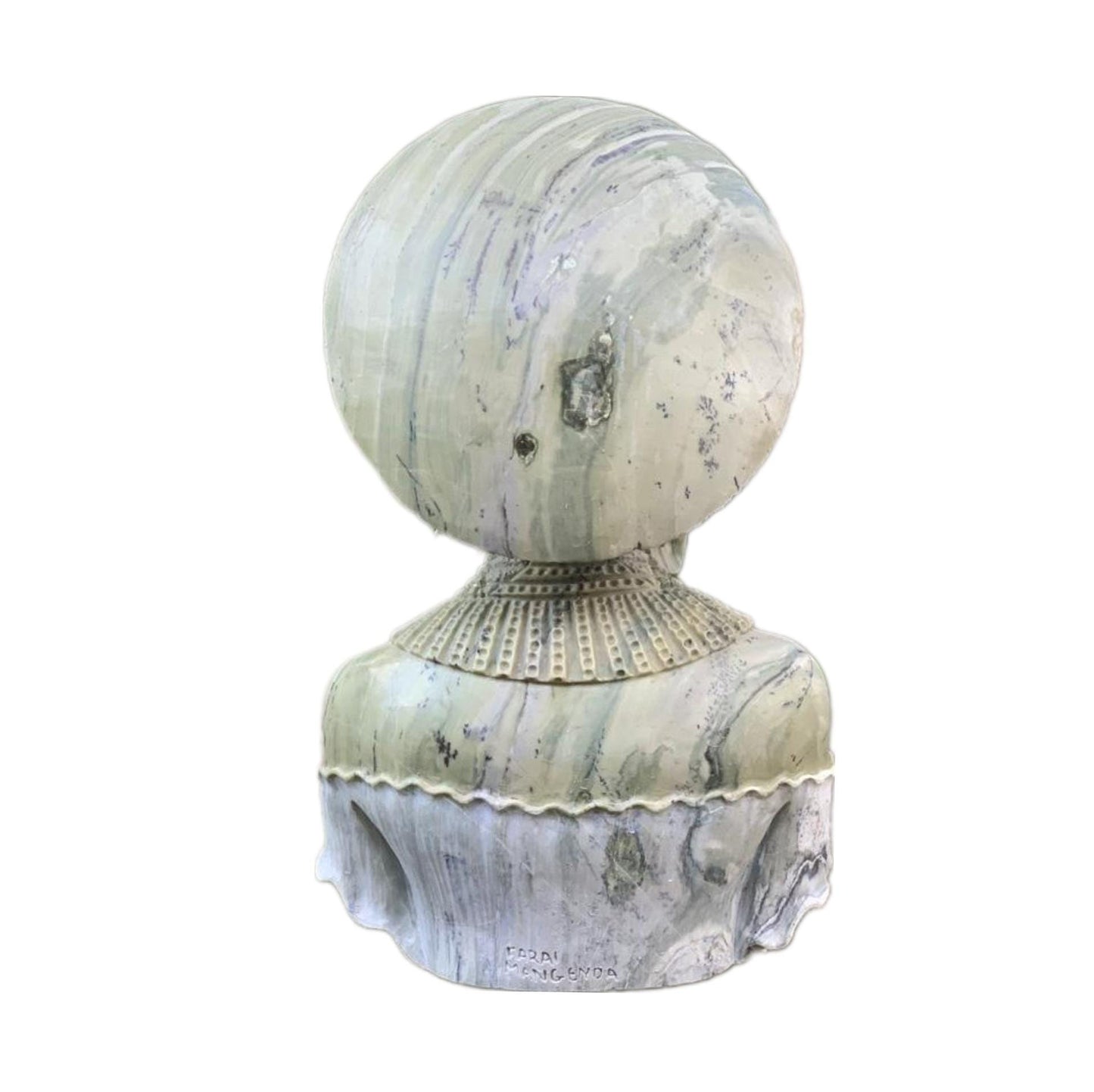 SHONA STONE SCULPTURE, lady bust statue, female head bust, butter jade stone,  home decor statue, african statue, carving stone