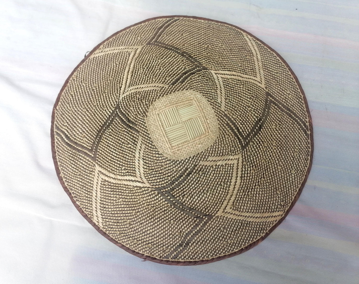 Authentic Binga Basket Set - Handwoven African Wall Decor, Set of 5