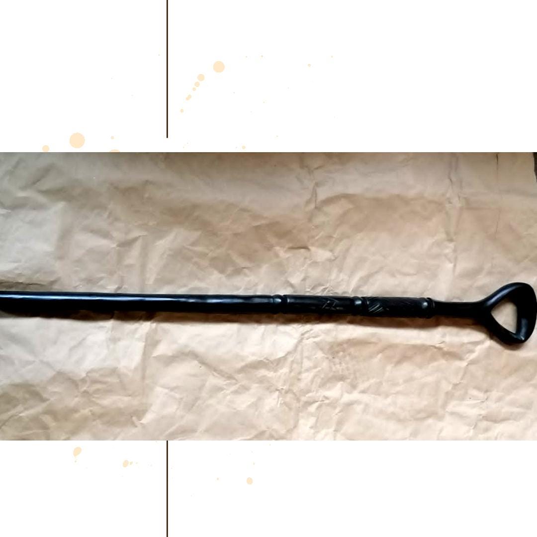 AFRICAN WALKING STICK ,  walking canes for men,  Wooden Walking Stick, mopane wood, handmade walking stick stick,
