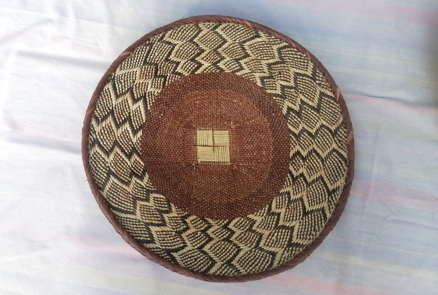 Authentic Binga Basket Set - Handwoven African Wall Decor, Set of 5
