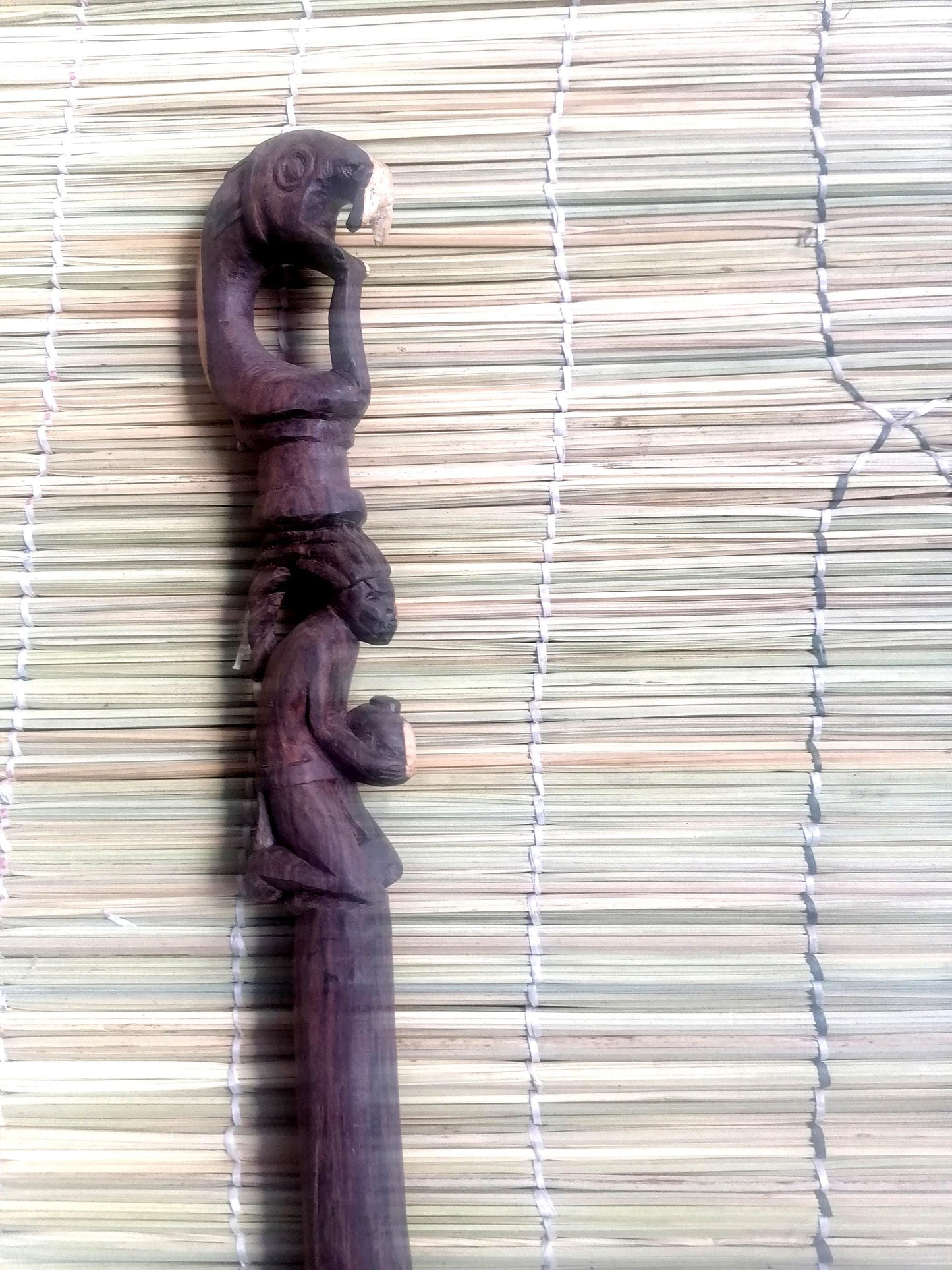 NYAMI WALKING STICK - African Walking Stick,  Catwalk accessories, Decorative walking stick. Wooden Walking Stick , Gift her him