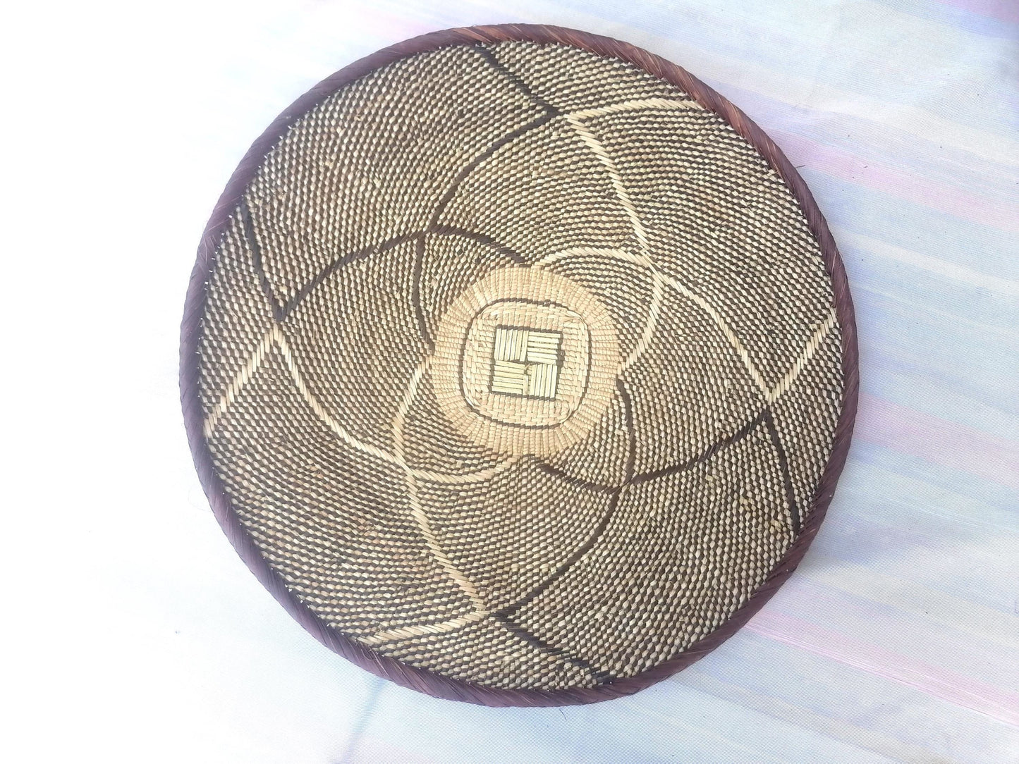 5 BINGA BASKET SET,  Coastal décor, boho style , wall basket set,  wall hanging decor , african  wall decor,  African Tonga baskets