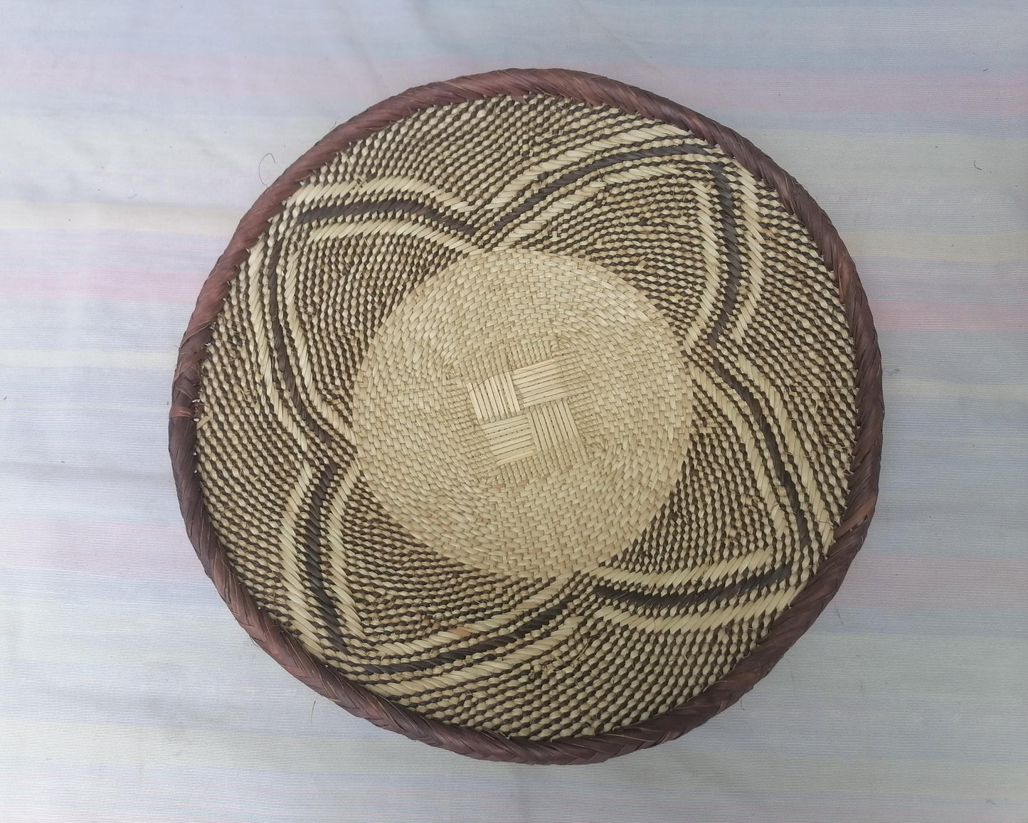 Authentic Binga Basket Set - Handwoven African Wall Decor, Set of 5
