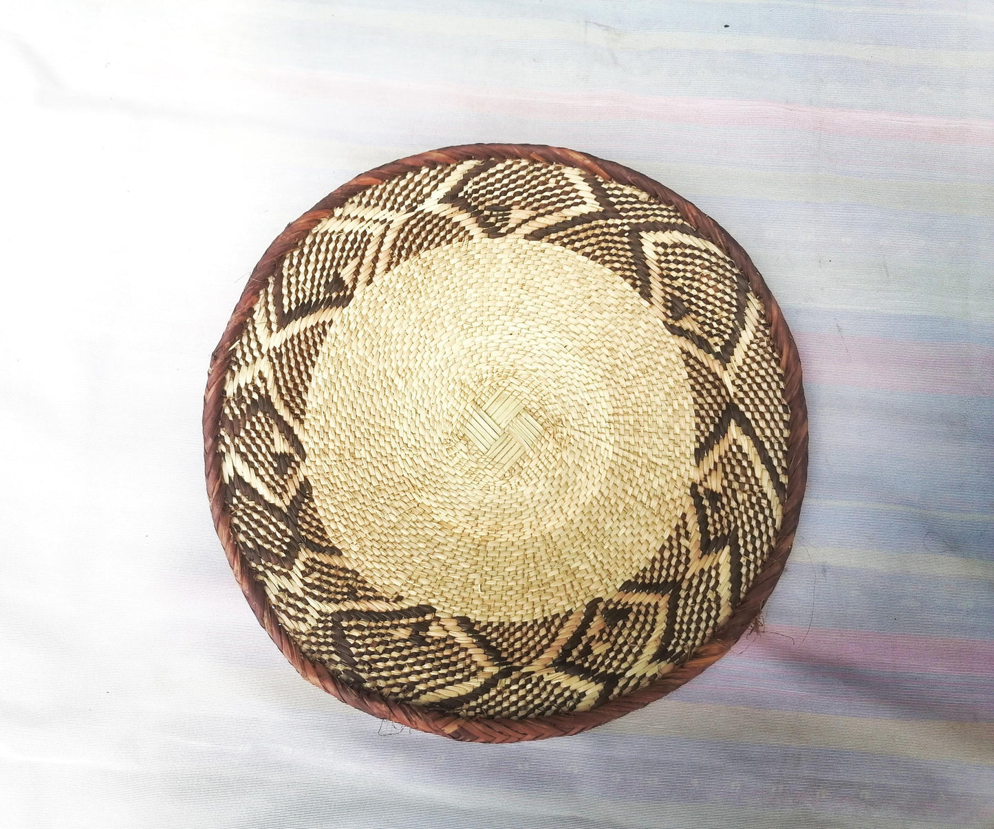 Authentic Binga Basket Set - Handwoven African Wall Decor, Set of 5