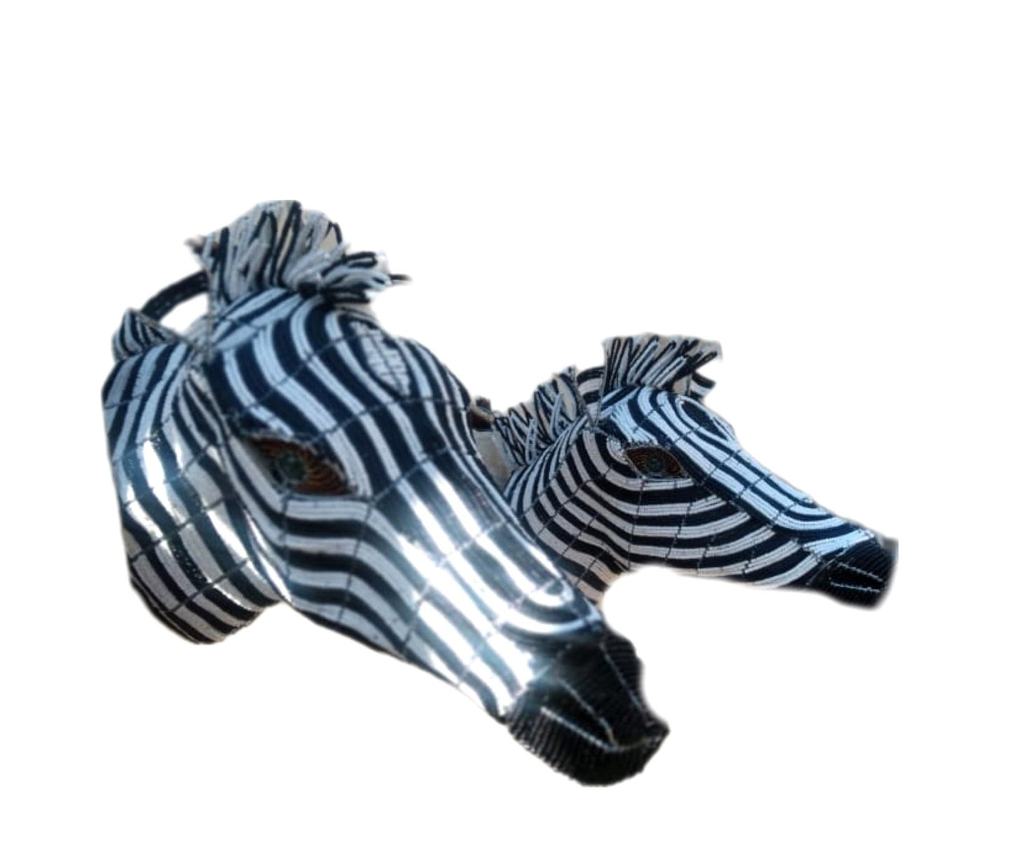 HOME DÉCOR STATUE |beaded zebra |African Animals | Wall Decor hanging | Bead and Wire zebra , Unique home décor, rustic home decor