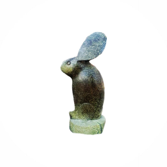 SHONA STONE SCULPTURE, decorative statue, abstract statue, green Opal  , home decor statue, african statue, carving stone