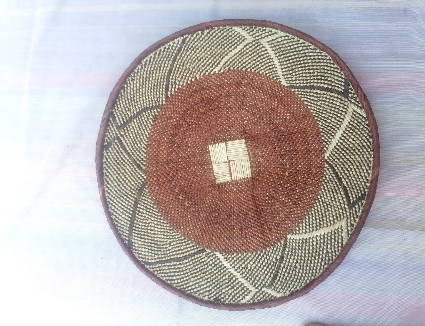 5 BINGA BASKET SET,  Coastal décor, boho style , wall basket set,  wall hanging decor , african  wall decor,  African Tonga baskets