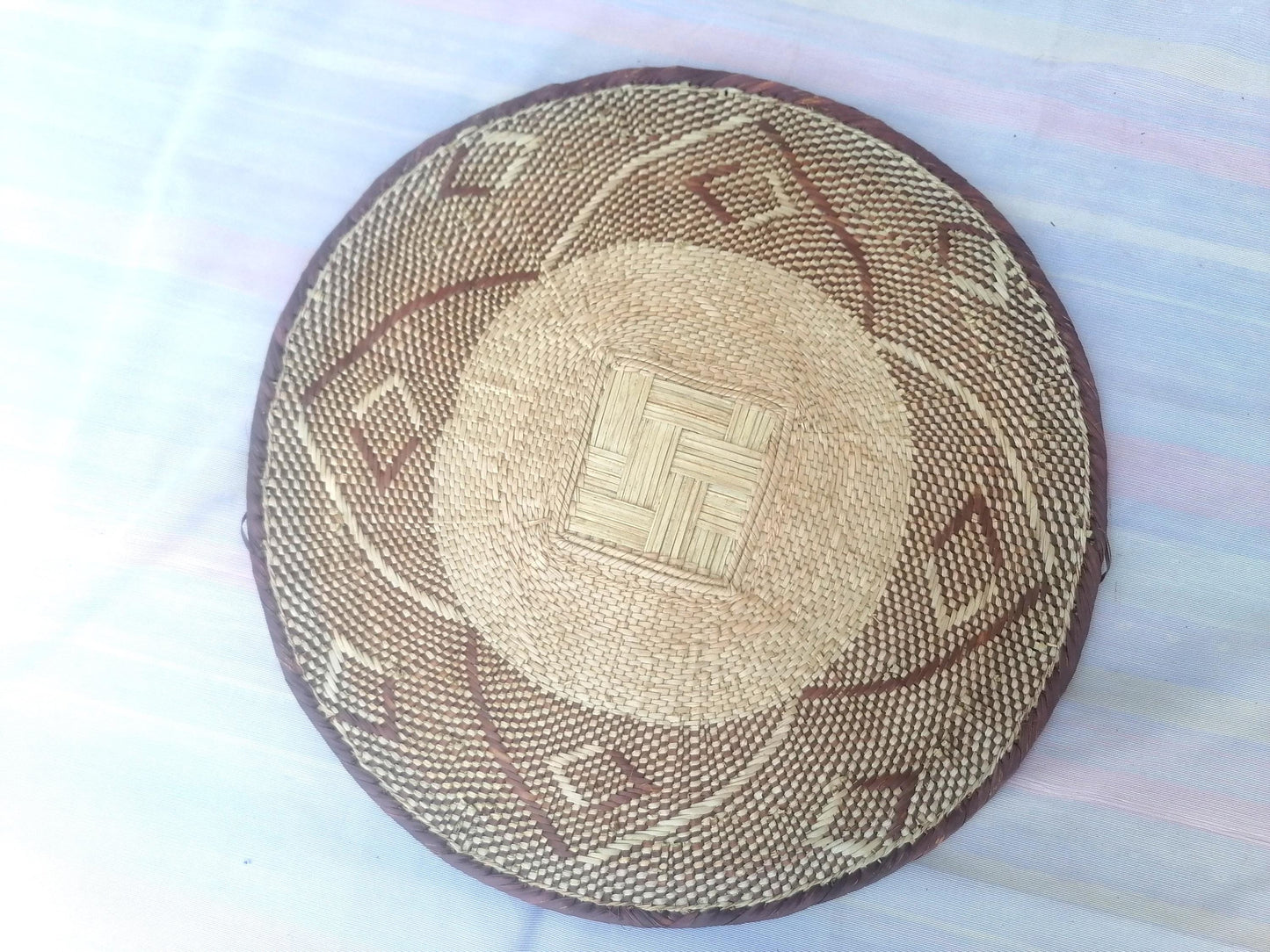 5 BINGA BASKET SET,  Coastal décor, boho style , wall basket set,  wall hanging decor , african  wall decor,  African Tonga baskets