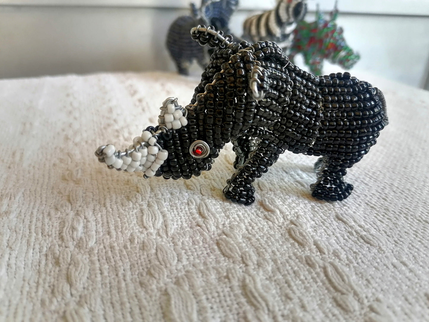 Beaded African Wildlife | African Beaded Animals | unique home décor | Bead and Wire Animals , Home gifts, home decor boho chic