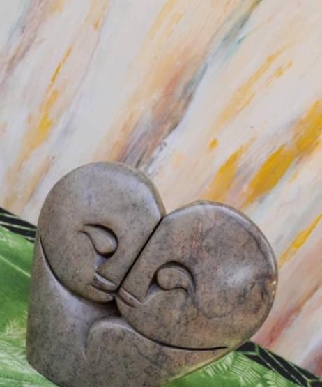 Shona stone sculpture - handmade gift, serpentine Statue, Home Decor Statues, African Stone Statues, Stone Sculpture Statue